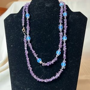 Ross Simons purple moonstone necklace -NIB